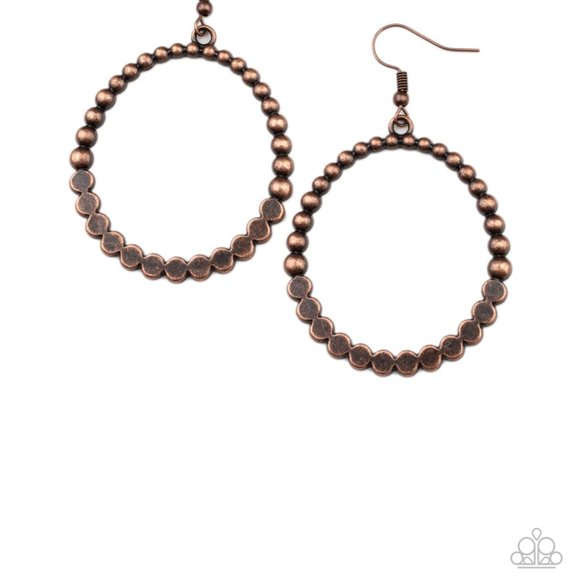 paparazzi Jewelry - Rustic Society Copper Earrings
